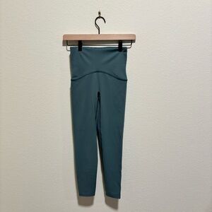 SPANX Dark Green High-Waisted Leggings